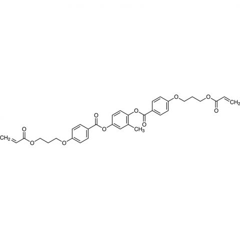 2-Methyl-1,4-phenylene bis(4-(3-(acryloyloxy)propoxy)benzoate) Chemische Struktur