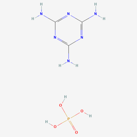 Melamine polyphosphate Chemische Struktur