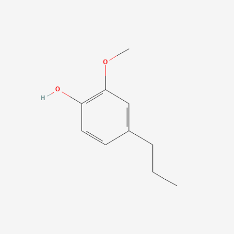 2-Methoxy-4-(1-propyl)phenol 化学構造