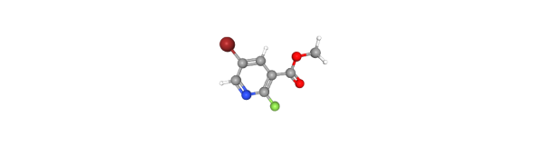 Methyl 5-bromo-2-fluoronicotinate 化学構造