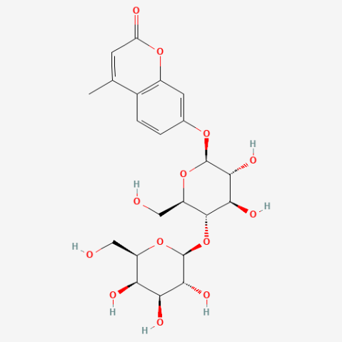 4-Methylumbelliferyl Beta-D-lactoside التركيب الكيميائي