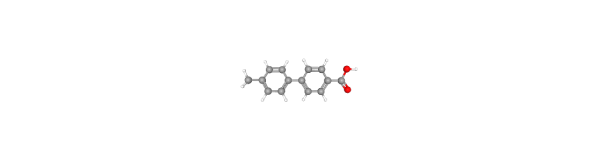 4'-Methylbiphenyl-4-carboxylic acid Chemische Struktur