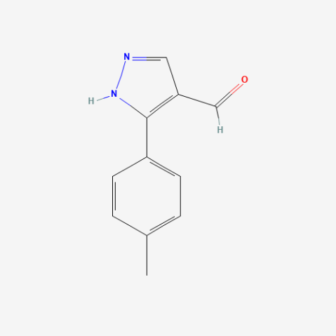 3-(4-Methylphenyl)-1H-pyrazole-4-carboxaldehyde Chemische Struktur