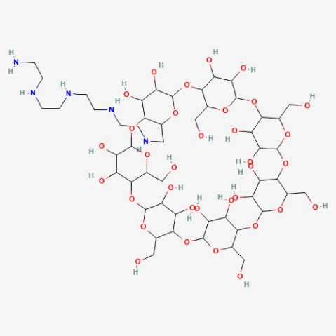 Mono-(6-Tetraethylenepentamine-6-deoxy)-β-cyclodextrin Chemical Structure