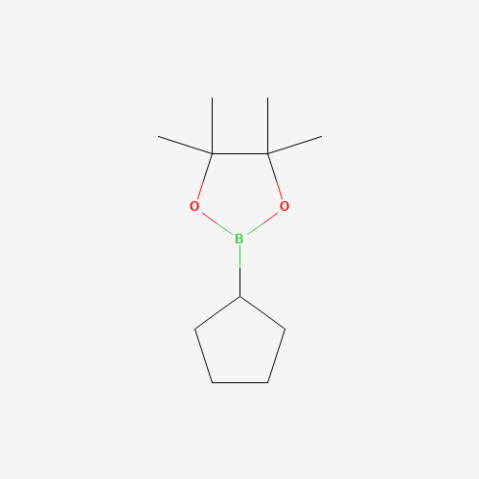 2-cyclopentyl-4,4,5,5-tetraMethyl-1,3,2-dioxaborolane 化学構造