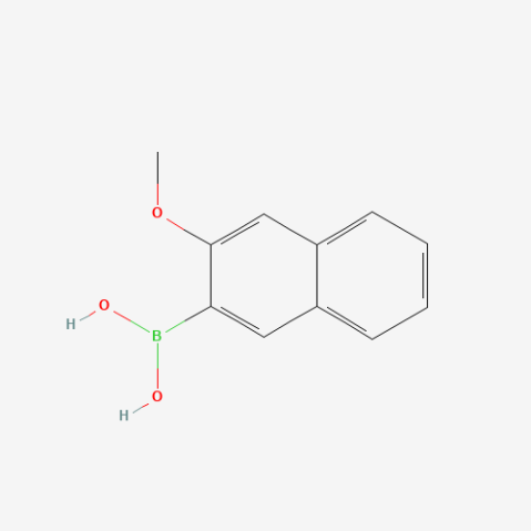 3-Methoxynaphthalene-2-boronic acid 化学構造