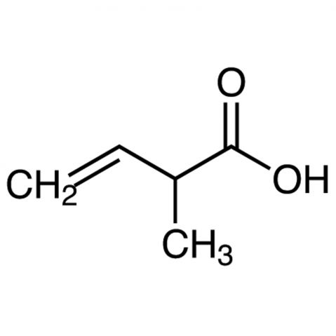 2-Methyl-3-butenoic Acid 化学構造