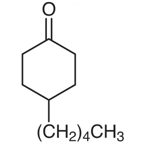 4-n-Pentylcyclohexanone 化学構造