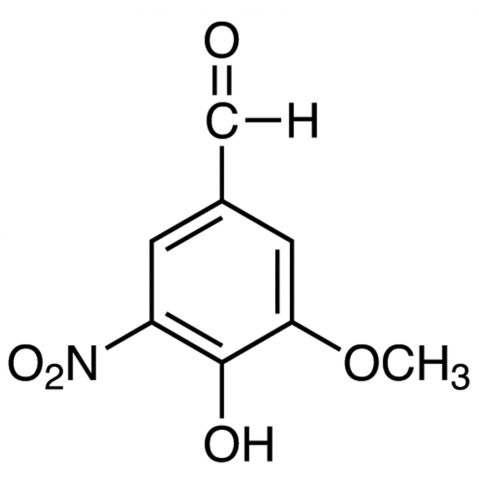 5-Nitrovanillin Chemische Struktur