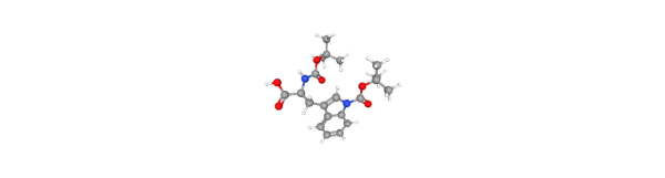 N-Boc-1-Boc-L-tryptophan 化学構造