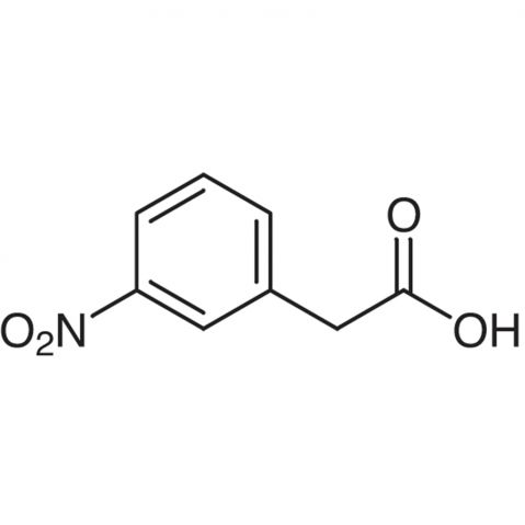 3-Nitrophenylacetic Acid التركيب الكيميائي