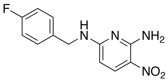 2-Amino-3-nitro-6-(4-fluorobenzylamino)pyridine التركيب الكيميائي