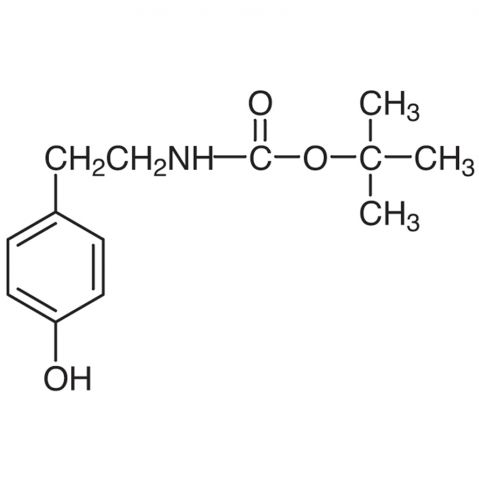 N-tert-Butoxycarbonyl Tyramine التركيب الكيميائي