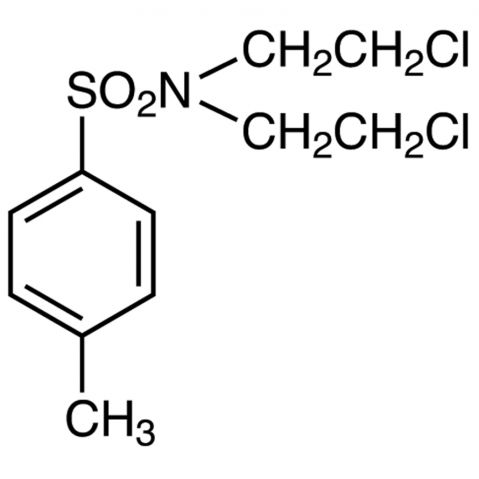 N,N-Bis(2-chloroethyl)-p-toluenesulfonamide 化学構造