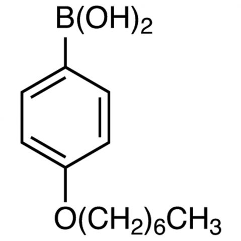 4-n-Heptyloxybenzeneboronic acid(contains varying amounts of Anhydride) Chemical Structure