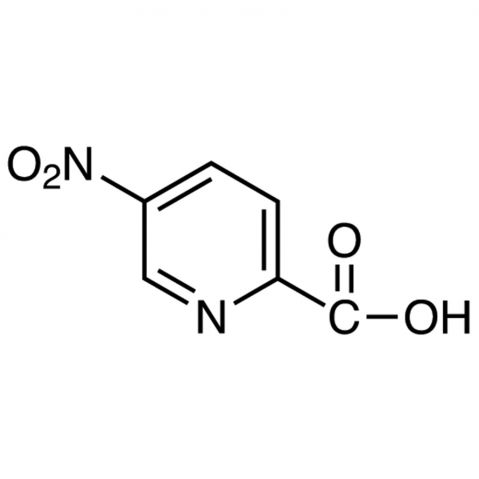 5-Nitro-2-pyridinecarboxylic Acid 化学構造