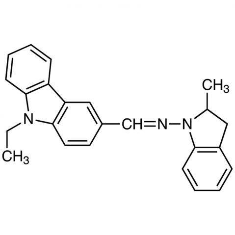 N-[(9-Ethylcarbazol-3-yl)methylene]-2-methyl-1-indolinylamine 化学構造