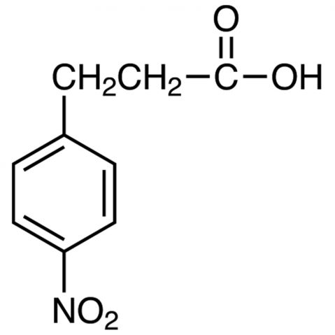 3-(4-Nitrophenyl)propionic Acid التركيب الكيميائي