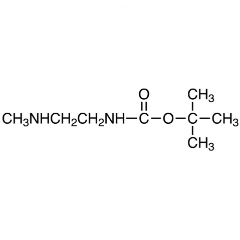 N-(tert-Butoxycarbonyl)-N'-methylethylenediamine Chemische Struktur