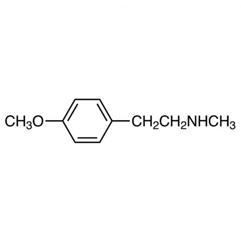 N-Methyl-2-(4-methoxyphenyl)ethylamine 化学構造