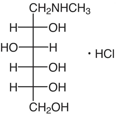 N-Methyl-D-glucamine Hydrochloride [for Buffer] Chemical Structure