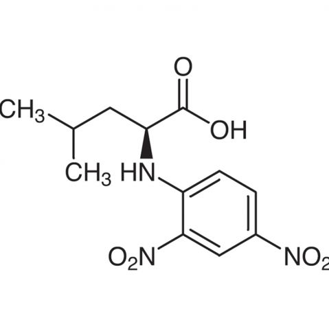 N-(2,4-Dinitrophenyl)-L-leucine Chemische Struktur