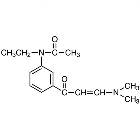 N-[3-[3-(Dimethylamino)acryloyl]phenyl]-N-ethylacetamide 化学構造