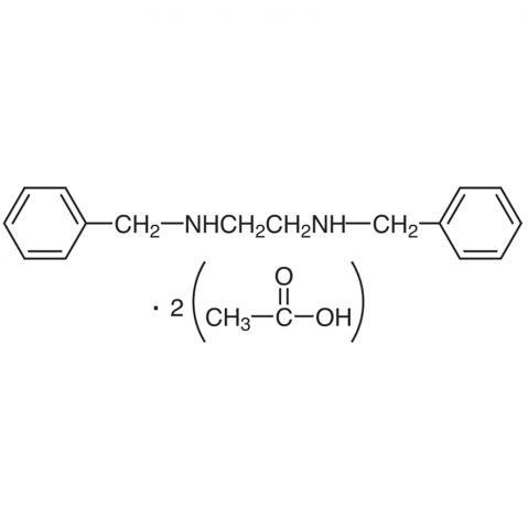 N,N'-Dibenzylethylenediamine Diacetate Chemische Struktur