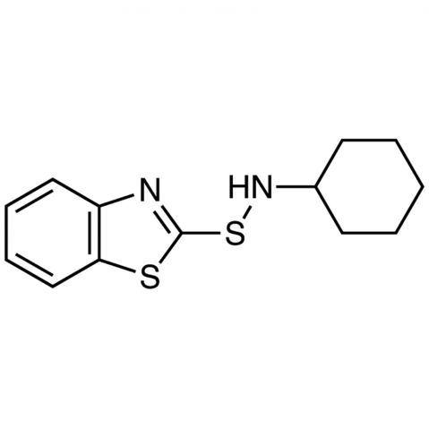 N-Cyclohexyl-2-benzothiazolylsulfenamide 化学構造