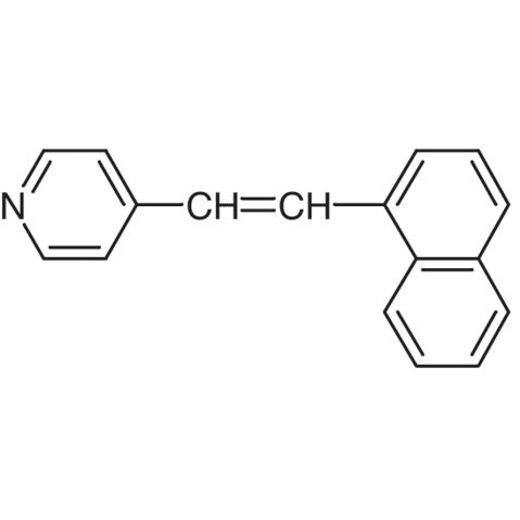 4-(1-Naphthylvinyl)pyridine 化学構造