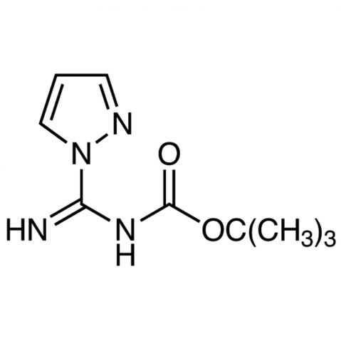 N-(tert-Butoxycarbonyl)-1H-pyrazole-1-carboxamidine Chemical Structure