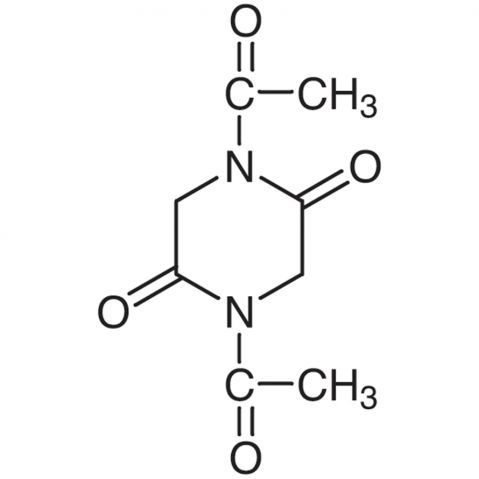 N,N'-Diacetylglycine Anhydride 化学構造