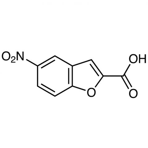 5-Nitrobenzofuran-2-carboxylic acid Chemische Struktur