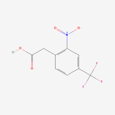 2-(2-Nitro-4-trifluoromethylphenyl)acetic acid Chemical Structure