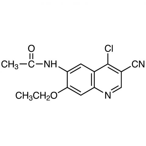 N-(4-chloro-3-cyano-7-ethoxyquinolin-6-yl)acetamide Chemische Struktur