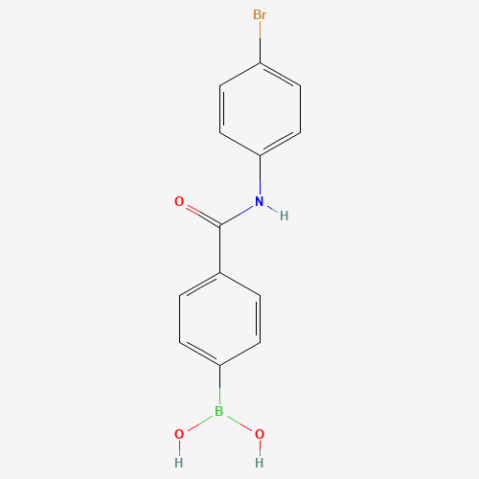 N-4-Bromophenyl 4-boronobenzamide Chemical Structure