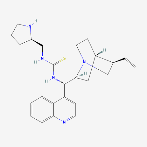 N-(8α,9S)-Cinchonan-9-yl-N''-[(2R)-2-pyrrolidinylmethyl]thiourea Chemical Structure