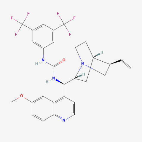 N-[3,5-Bis(trifluoromethyl)phenyl]-N''-[(9R)-6''-methoxycinchonan-9-yl]urea التركيب الكيميائي