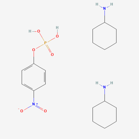 4-Nitrophenyl phosphate, bis(cyclohexylammonium) salt Chemical Structure