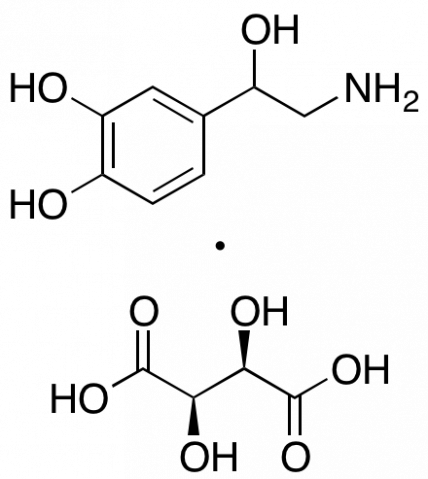 (±)-Norepinephrine bitartrate Chemical Structure