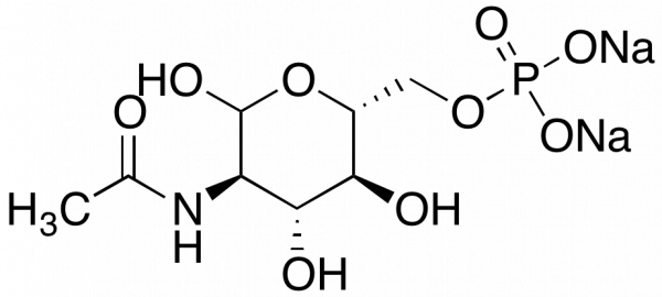 N-Acetyl-D-glucosamine 6-phosphate disodium salt Chemische Struktur