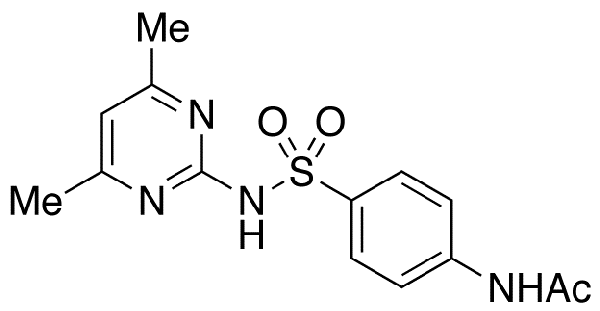 N-Acetyl Sulfamethazine Chemische Struktur