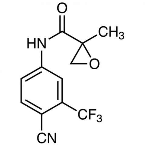 N-[4-Cyano-3-(trifluoromethyl)phenyl]-2-methyloxirane-2-carboxamide Chemical Structure