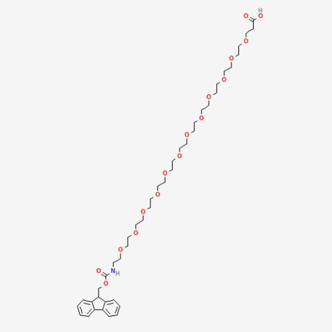 O-(N-Fmoc-2-aminoethyl)-O'-(2-carboxyethyl)-undecathyleneglycol Chemical Structure