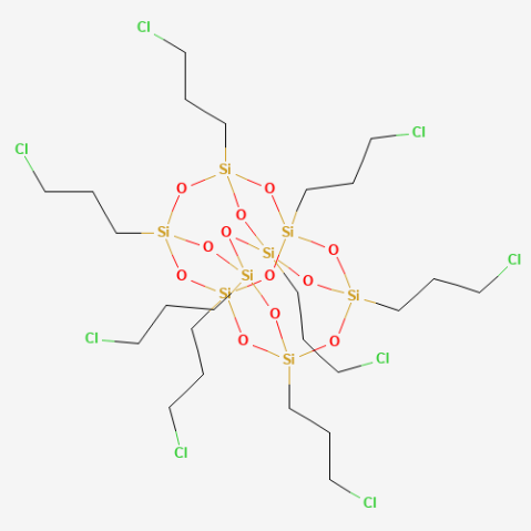 Octa(γ-chloropropyl) POSS Chemical Structure