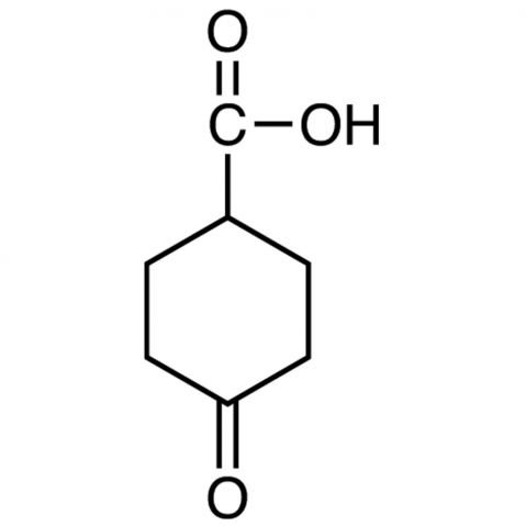 4-oxocyclohexane-1-carboxylic acid 化学構造