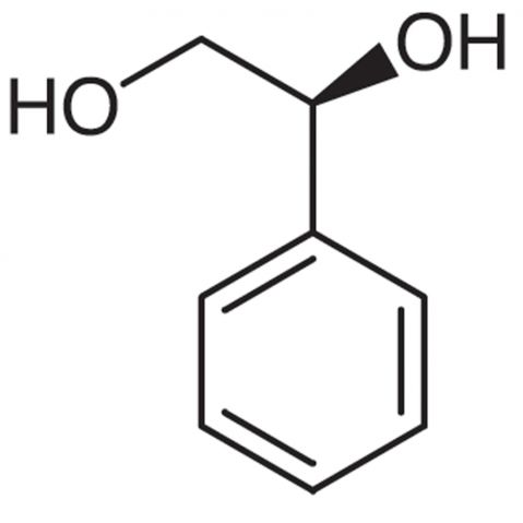 (S)-(+)-1-Phenyl-1,2-ethanediol 化学構造