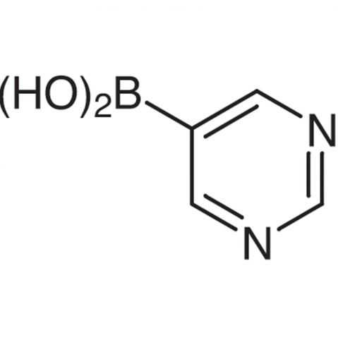 Pyrimidine-5-boronic acid(contains varying amounts of Anhydride) 化学構造