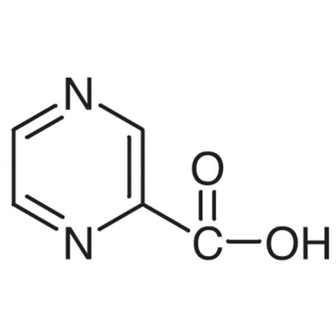 2-Pyrazinecarboxylic acid Chemical Structure