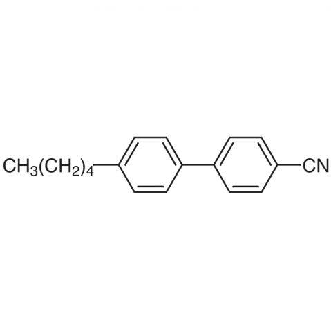 4′-Pentyl-4-biphenylcarbonitrile Chemische Struktur